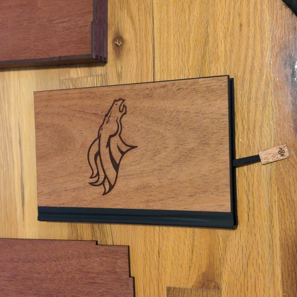 Denver Broncos WoodChuck Wood Lined Notebook Journal Diary with box - Picture 4 of 7